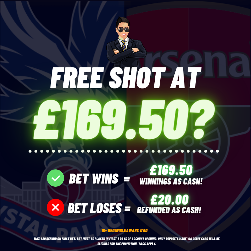 BennyBoyTips's tweet photo. 🚨#PALvARS BET BUILDER IS LIVE!

Add it to your bet-slip here👇
https://t.co/Xks61idF4N

Sign up &amp; get money back in cash if it loses here: https://t.co/7melohaxIv

18+ BeGambleAware AD https://t.co/R9hEt7k9Ie