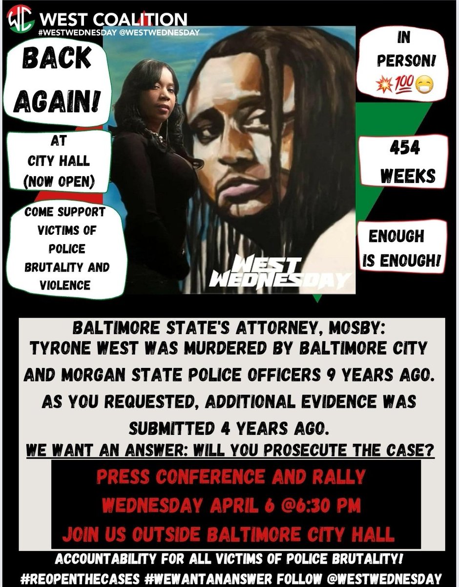 TheGarlandSitIn's tweet photo. This wednesday back again @WestWednesday #wewantananswer PULL UP OR WATCH AND SHARE VIRTUALLY! DM THIS FLYER AROUND! https://t.co/CCpxbGEAAA