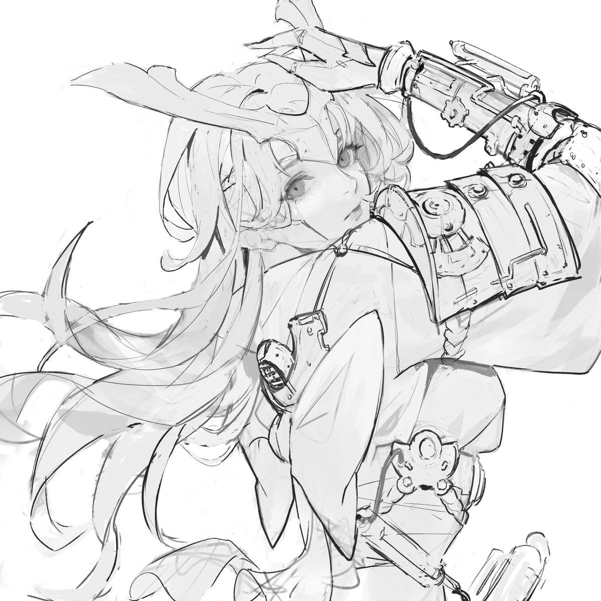 HEX_jjung's tweet photo. WIP - [和風] Steampunk Girlz - Lika https://t.co/0qG8Zddh4X