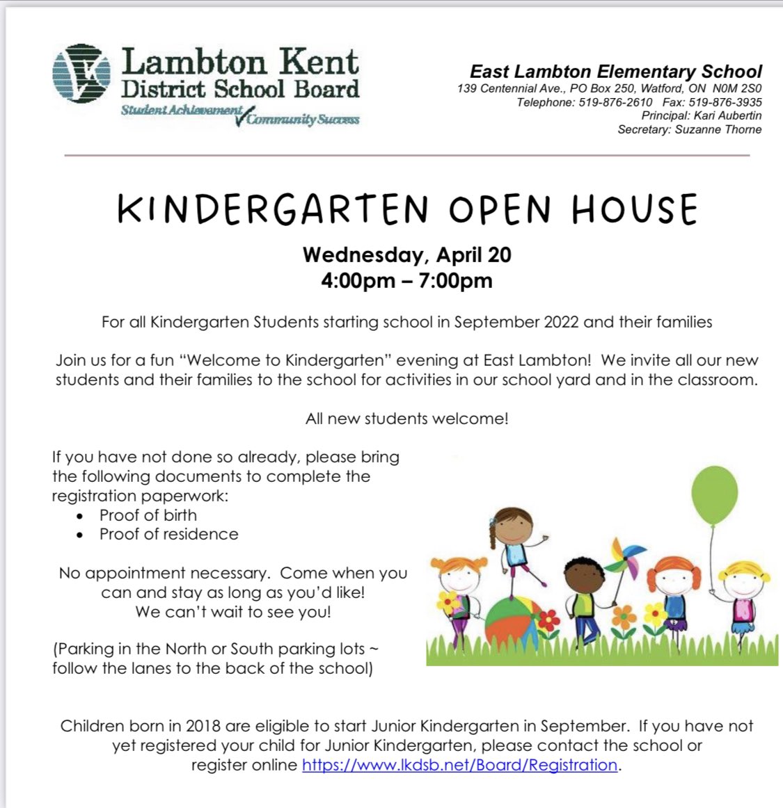 Can’t wait to see our newest students again on April 20th! <a href="/LKelempro/">LKDSB Elem Program</a> #buildingrelationships