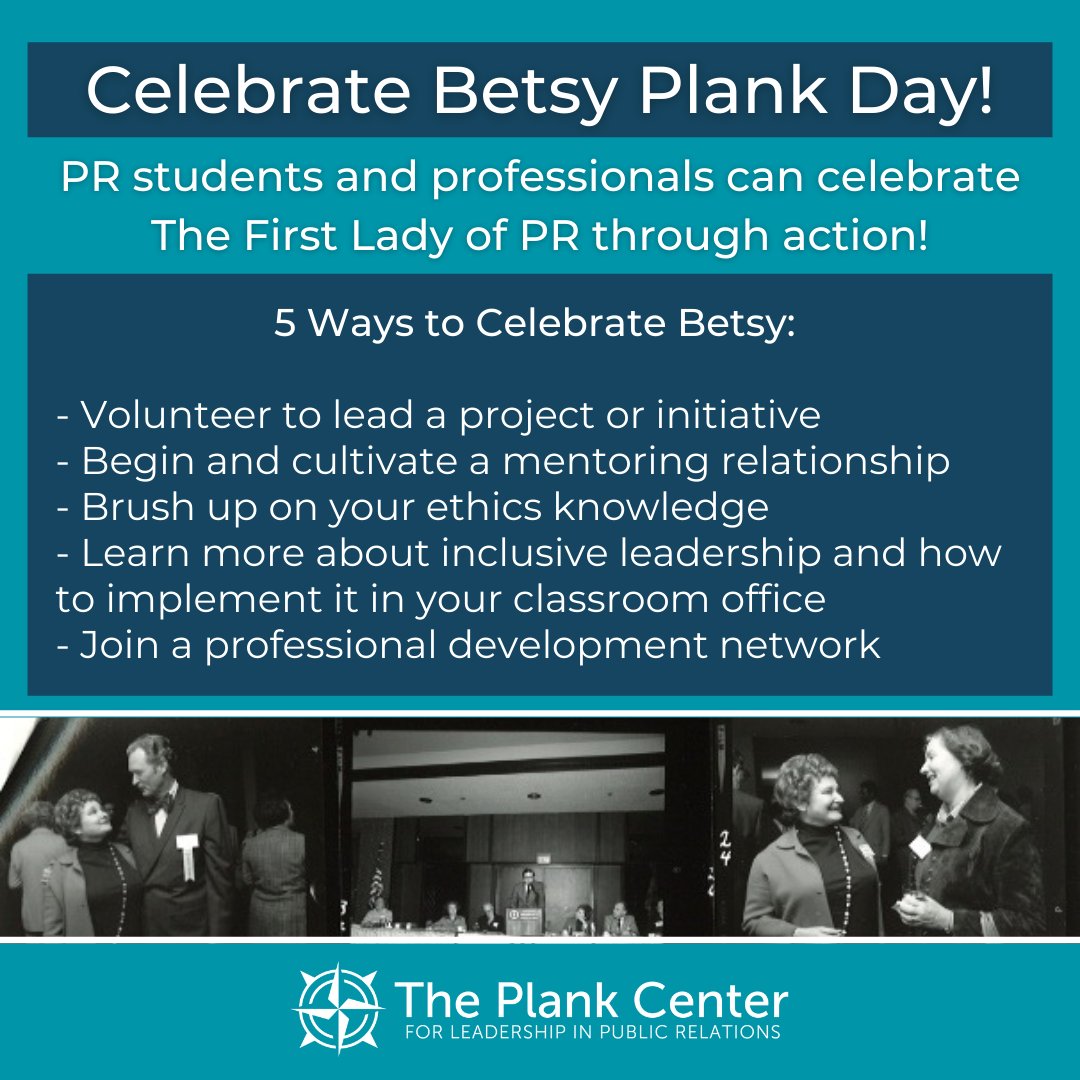 Happy #BetsyPlankDay! Today, we would like you to join us in honoring The First Lady of PR, and celebrating her legacy and passions. Check out these five ways to celebrate #BetsyPlankDay!