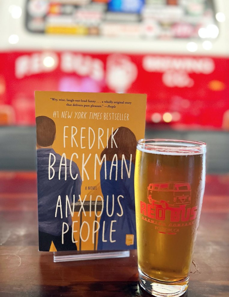 RedBusBrew's tweet photo. Happening tomorrow night at 6:00โBooks On Tap! ๐ Don't worry, you still have time to finish reading ANXIOUS PEOPLE. ๐ฌ #FolsomBookClub #BooksOnTap #OldFolsomBrewery #FolsomCraftBrewery https://t.co/F0RaIjU5WC