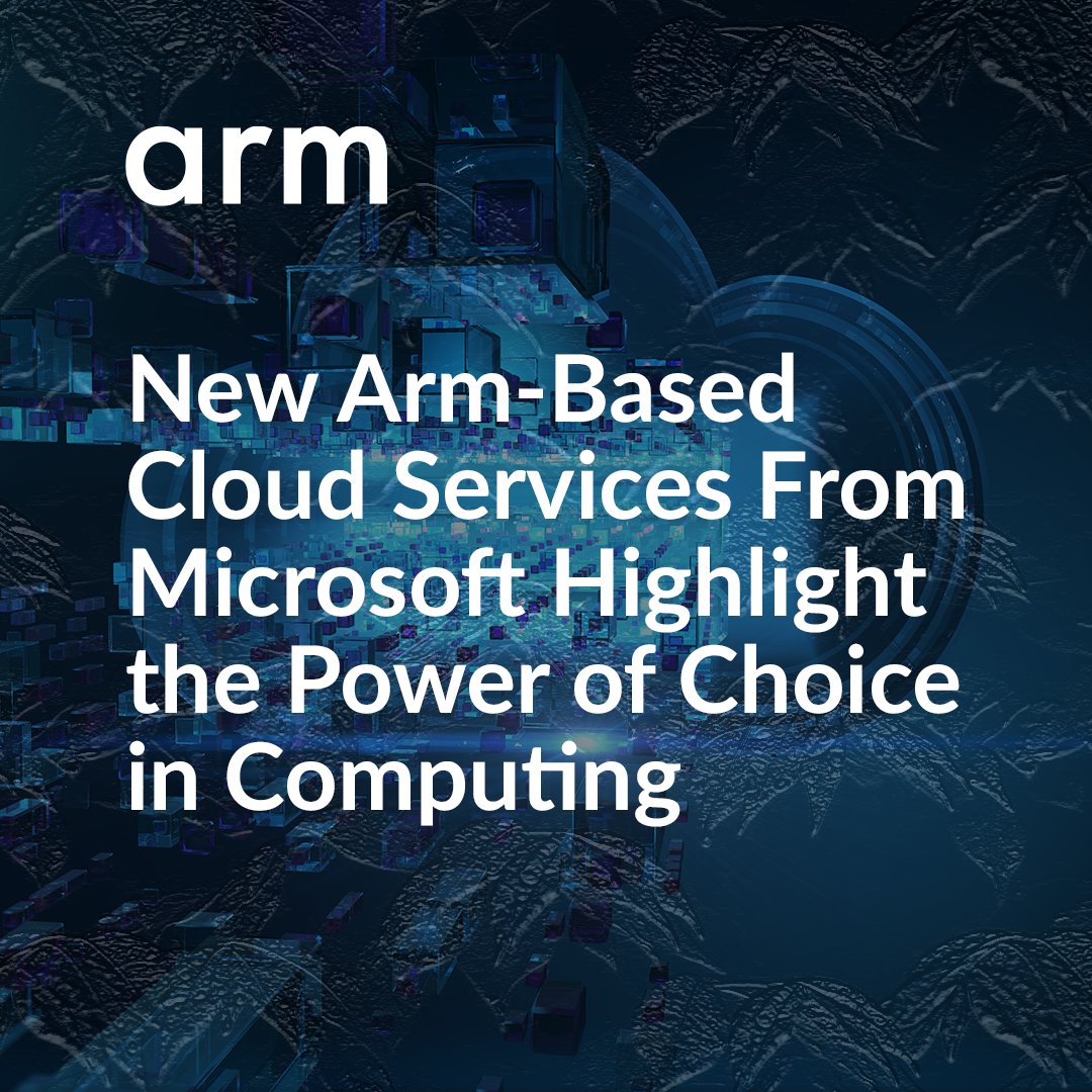 📢 <a href="/Azure/">Microsoft Azure</a>'s Virtual Machine offering is now available in preview with <a href="/Arm/">Arm</a> Neoverse-based <a href="/AmpereComputing/">Ampere</a> Altra CPUs.

This can deliver a cloud experience with:
♻️ Cleaner operations
⚡ Greater power efficiency
📊 Better TCO

More: bit.ly/3DEdRVa <a href="/msPartner/">Microsoft Partner</a>