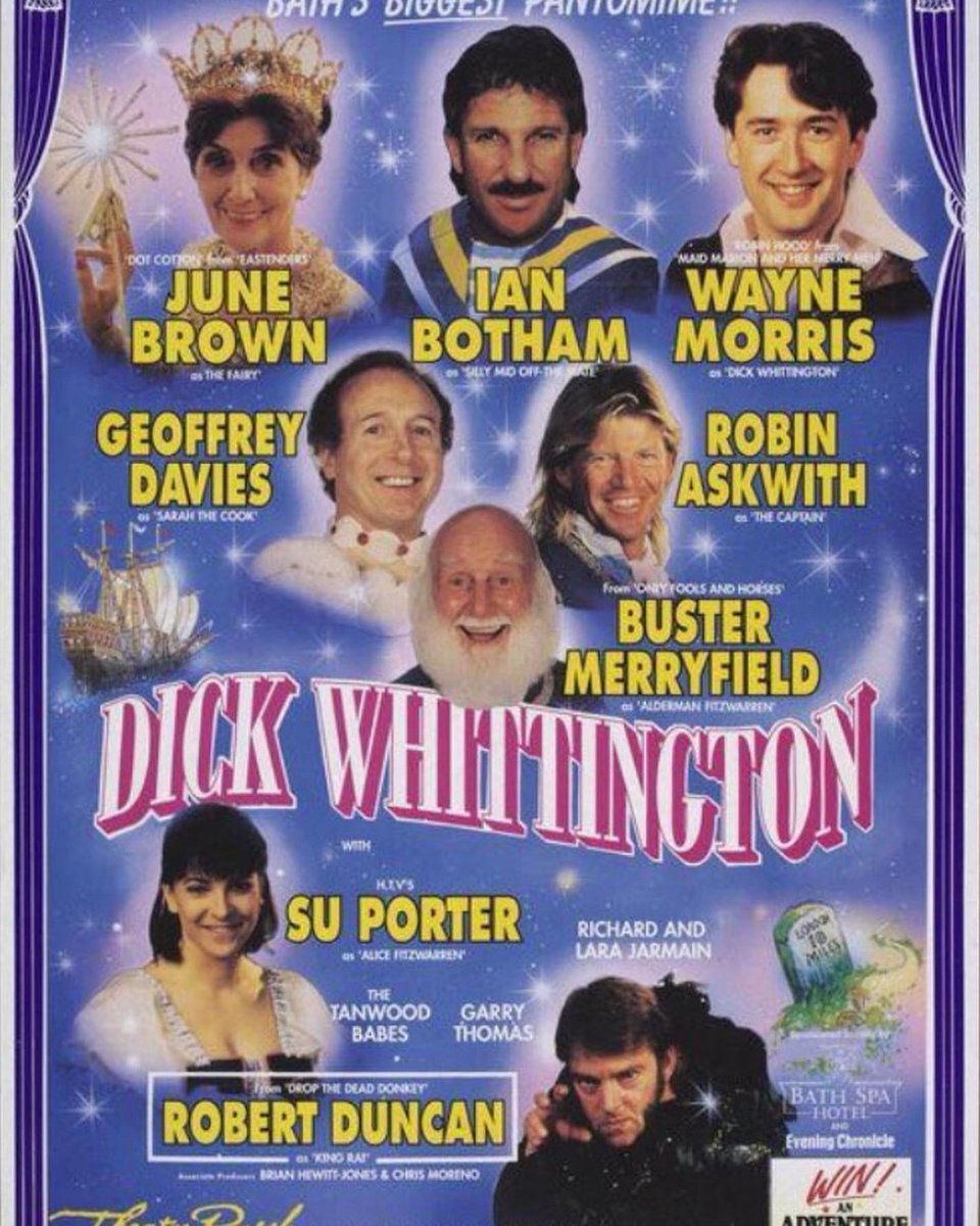 SuPorterScott's tweet photo. #RIPJuneBrown Happy memories of sharing the stage with June in Bath panto in 1992/93. She was unique, kind and great fun. 🥰 https://t.co/AICJcJeI8Q
