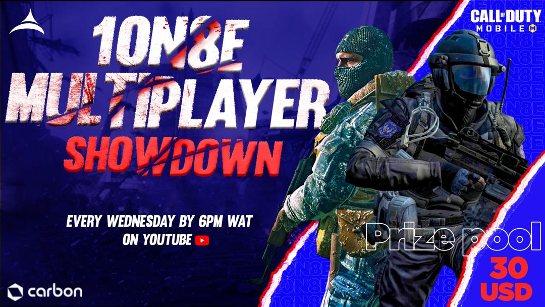 It's the Month Of April and we are excited to present to you the 10N8EPLAY's Call Of Duty Mobile Multiplayer Showdown.

Join Our Discord Server For More Information. 

Discord Link:
discord.gg/WQ7D7phE

Official Financial Partner: @getcarbon