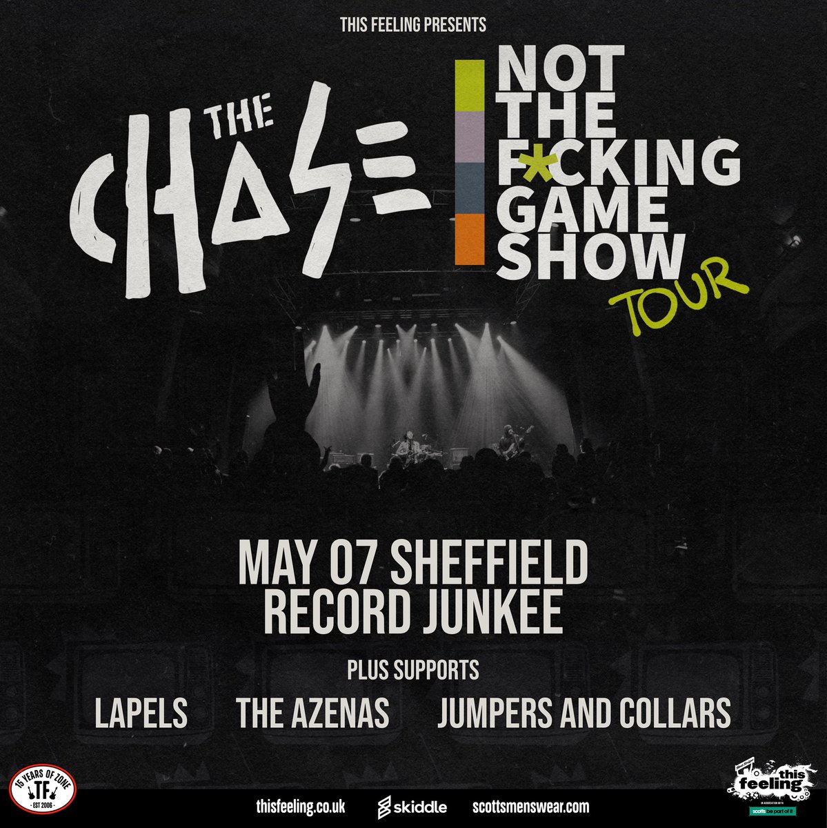 JumpersCollars's tweet image. Very excited to announce we’ll be supporting The Chase at Record Junkee in Sheffield along with other support! Ticket Link: skiddle.com/e/36029902 👍😎 @This_Feeling @scottsmenswear @redstripeuk