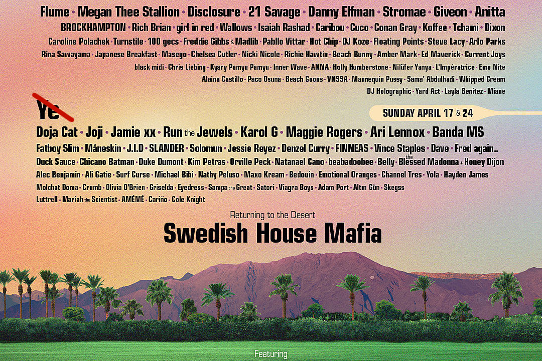 brooklynvegan's tweet photo. Kanye West reportedly drops off Coachella lineup: https://t.co/ao9x2mM88J https://t.co/6X2qHtbJ8h