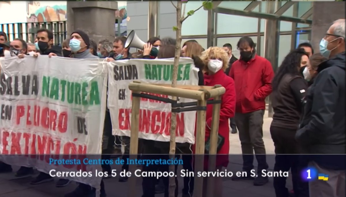 Telecantabria recoge la concentración de NATUREA frente al Gobierno de Cantabria. A partir del minuto 6:45
rtve.es/.../telecantab…
9 meses de despropósito y no han podido prever la situación de los 5 centros del CIMA, que permanecerán cerrados en Semana Santa. "Desarrollo rural"