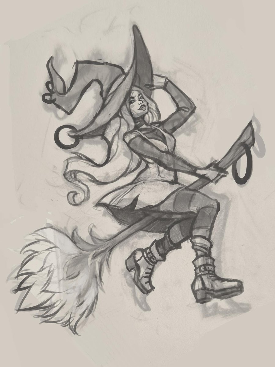 ichikat05's tweet photo. Wip 🧙‍♀️👀 #Witch #Illustrationoftwitter #Nftcollection #Opensea #Pinups #Digitaldrawing #Procreate https://t.co/X3kLcIENTY