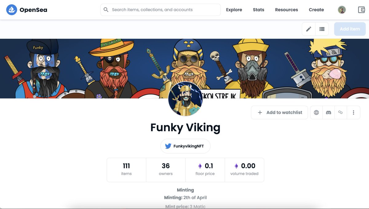 We are live and minting. Join the mint funkyviking.com
#NFTCommmunity #nfts #NFTMintAlert