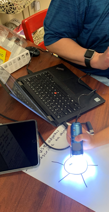 techwithtodd's tweet photo. It is always a fun time in Mrs. Blick's class. Today we used the microscopes to look at the chrysalis stage of the butterfly. #ilovesse #techwithtodd
@meganblick @leslieg1018 @StanleyStampede https://t.co/ozB2WDBYof