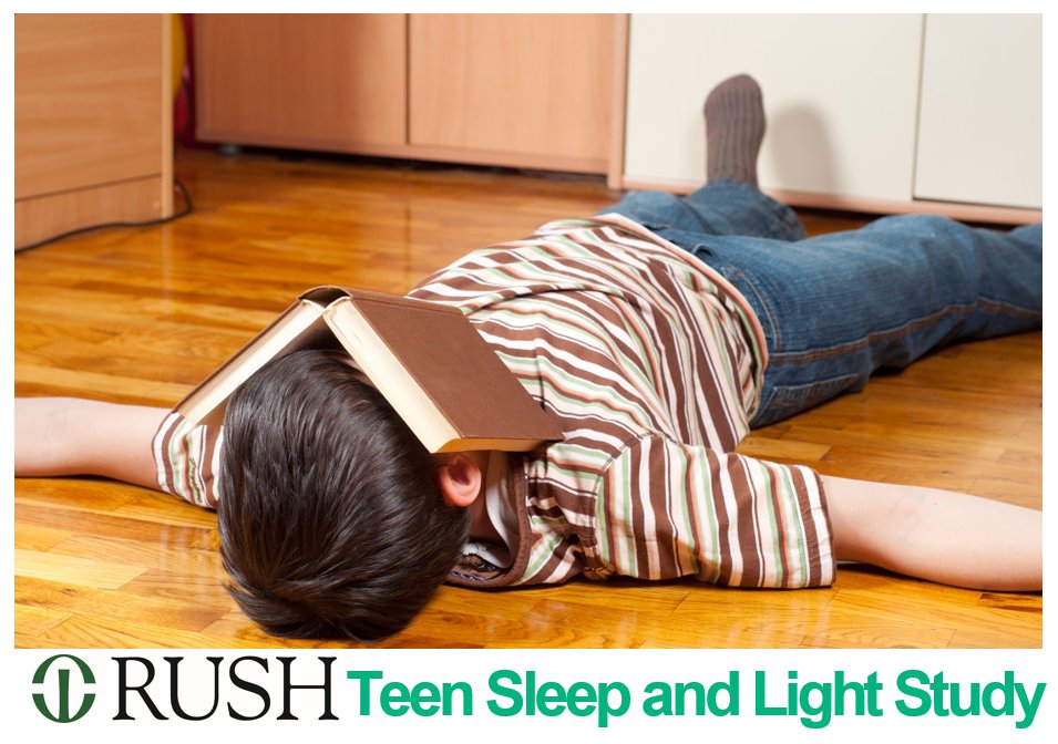 Sleepclocklab's tweet photo. 14-17 year olds are wanted for the Teen Sleep and Light Study at Rush University Medical Center.  For more information, email us at: sleep_study_3@rush.edu or visit https://t.co/4M22H2VA3L https://t.co/sWY7tIMpoW