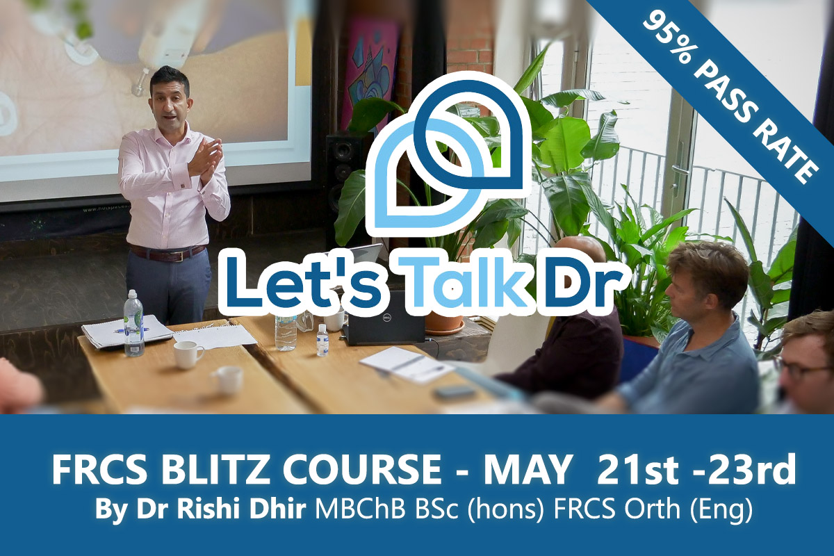 talk_dr's tweet photo. Online Blitz Course – In preparation for the FRCS Exam
Sign up and more info:
https://t.co/g9nI5qcgUm
Course dates: 21st – 23rd May
#frcs #letstalkdr #oralexam #examprep #examtips #orthopaedics #orthopaedicsurgery #frcs #education #nhs #ukdoctors #deanerys https://t.co/f5jZ787Lvk