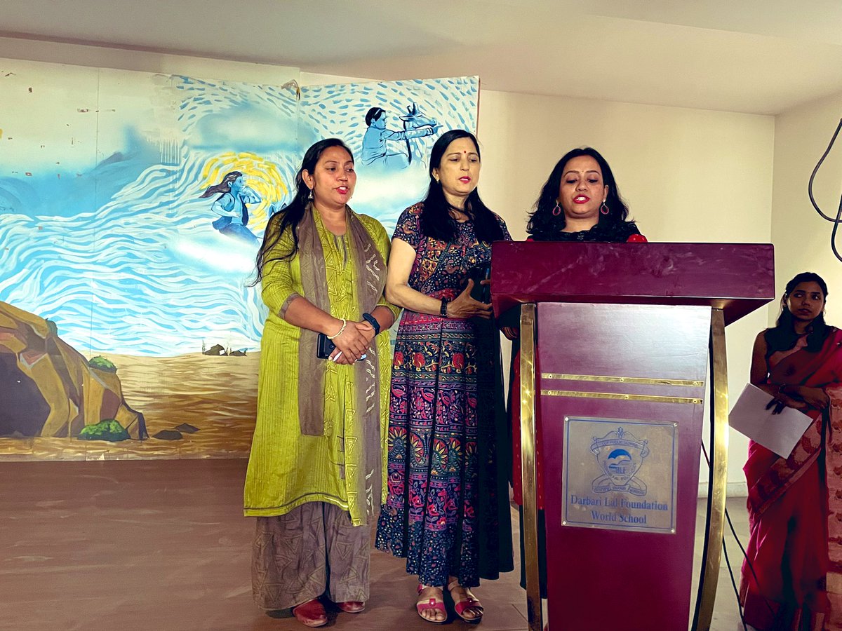 BahlPandey's tweet photo. No, I’m not a superhero, I’m something even more powerful..I am a teacher. I don’t need a cape because I’m lifted up by the amazing &amp; inspiring kids I teach.Amazing assembly conducted by all the teachers today #DLFWS #SchoolDays @dp_2211 @AboutImpact @MicrosoftEDU @ashokkp https://t.co/I52tuXWFKO