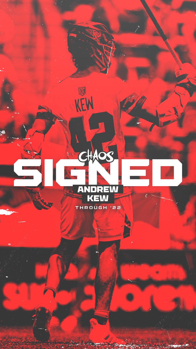 LET’S GET CHAOTIC, <a href="/Kewball42/">Andrew Kew</a>! 

We have signed attackman Andrew Kew through the 2022 season. 🦂👑