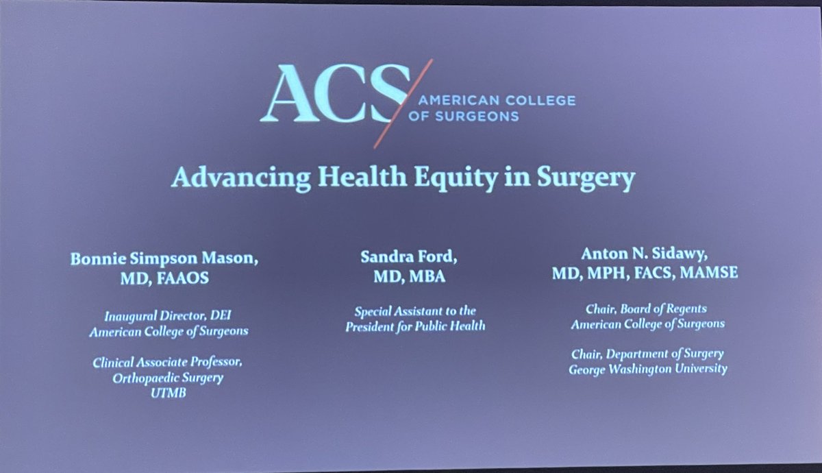 CBerryTraumaMD's tweet photo. This is what extraordinary leadership looks like! @AmCollSurgeons @pturnermd @DrBonnieMason @DrFordDCBOH #ACSLAS22 https://t.co/JzQyF7L595