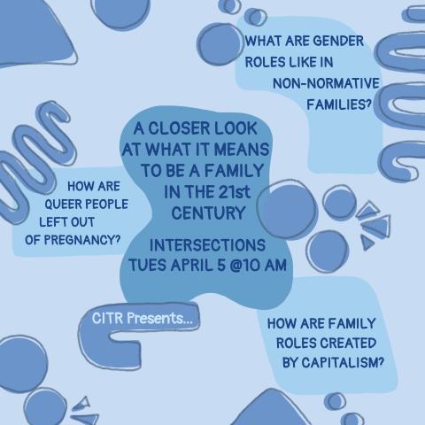 intersect_citr's tweet photo. Check out the newest episode of Intersections live Tuesday, April 5 at 10 am!

This episode, we host a follow-up conversation about modern family values. Tune in to hear us chat with Mary-Dora a queer doula and birthworker, and SFU Lecturer Dr. Amanda Watson. https://t.co/9yP96RiQSu