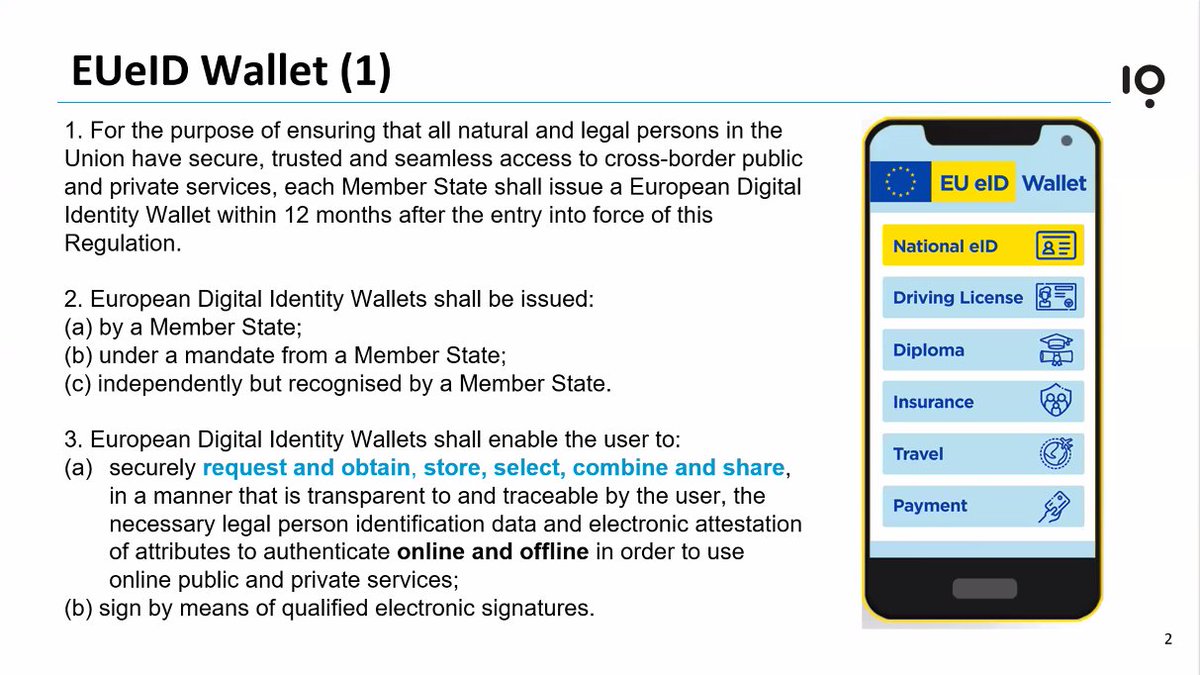evanwolf's tweet photo. first up, @manailaviky. starting on how #ssi and the #EUeID program is experienced via a wallet... https://t.co/dTPoKDo44C