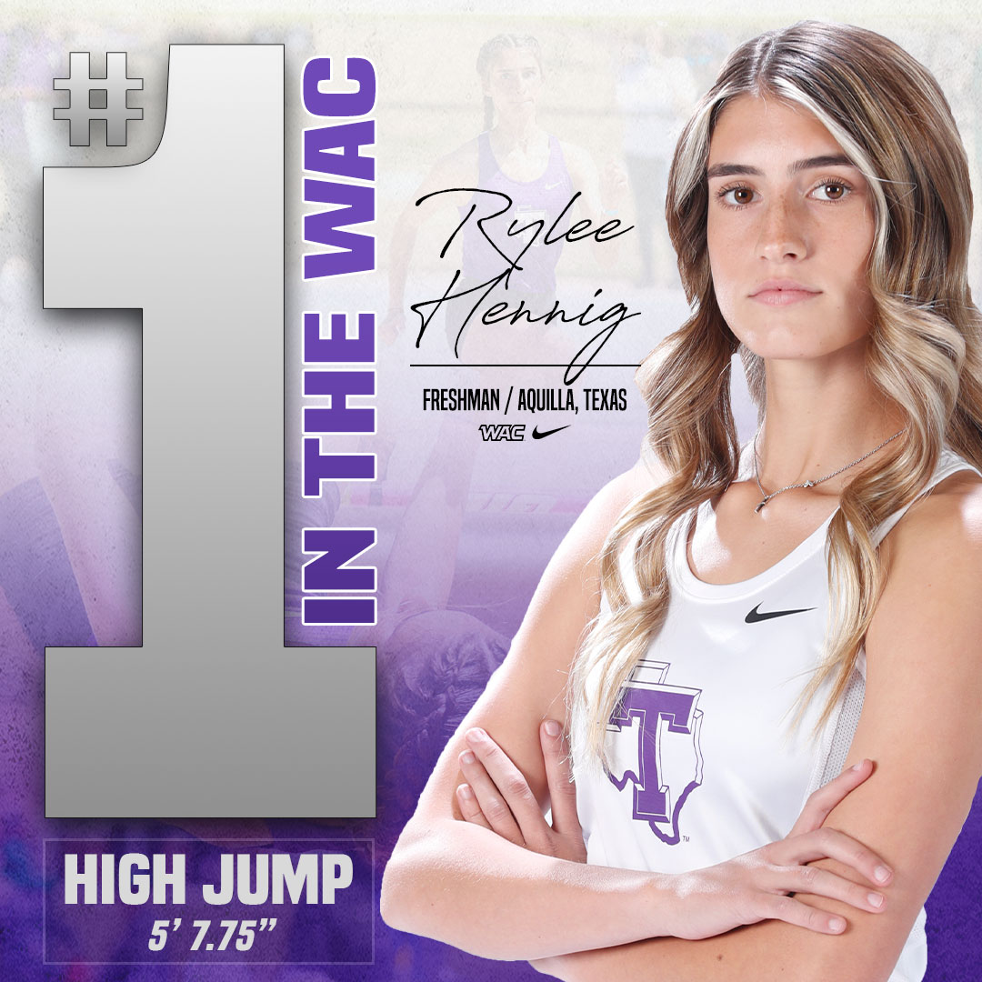 TarletonXCTrack's tweet photo. Folks, there's a 𝘕𝘦𝘸 𝘕𝘶𝘮𝘣𝘦𝘳 𝘖𝘯𝘦 atop the Western Athletic Conference Outdoor Performance List @ryhennig 😈 https://t.co/jbIFbpsvab