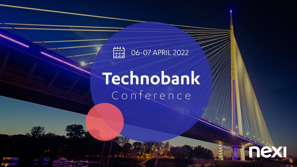 nexigroup's tweet photo. Save the date! This week we will be in Belgrade, Serbia at the 20th #Technobank Conference - where we’ll be presenting our most recent innovative solutions and services.
Find the full schedule at https://t.co/7N5HhFLg30 https://t.co/W1Wu381puc