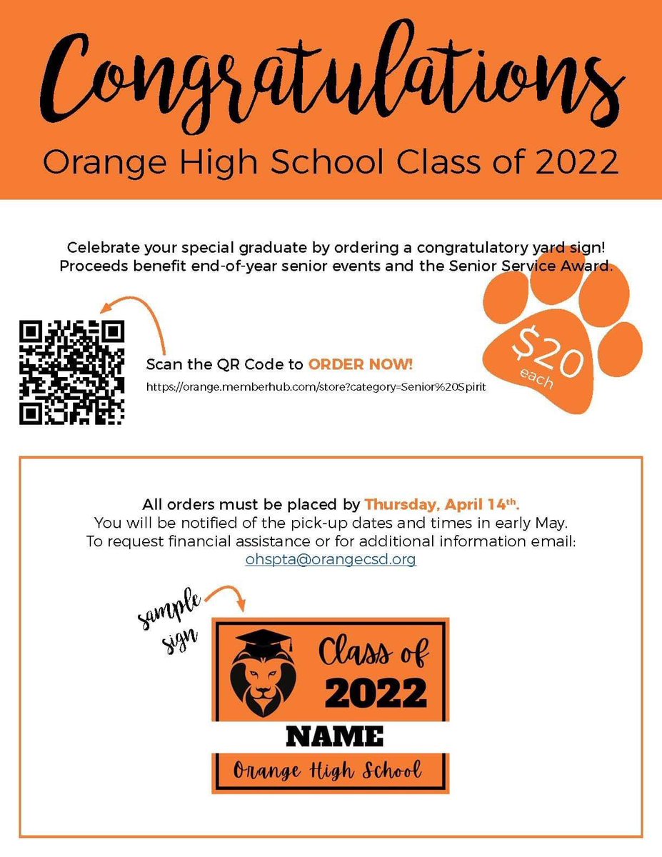 Attention Senior Parents!