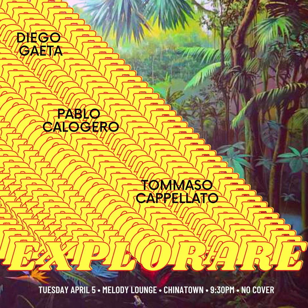 tommycappellato's tweet photo. back @MelodyLoungeLA in Chinatown this coming Tuesday April 5 w #Explorare feat. Diego Gaeta on keys & Pablo Calogero on flute, tenor saxophone & bass clarinet. Sets at 9:30 + 11pm - no cover. https://t.co/LHIOeQ7rPf