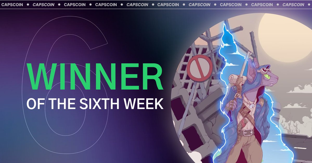 CapsCoin_io's tweet photo. 🔥It's time to name the winner of the fifth week's #Catoverse quiz!
 ✨20 lucky players have passed the quiz and got into the top!
✌🏻Congratulations to Guybrush who collected 100320 points and won 1 $CAPS
Details:
https://t.co/JeWnHC34bW

#CapsCoin #quiz https://t.co/EZq1Amr1Bv