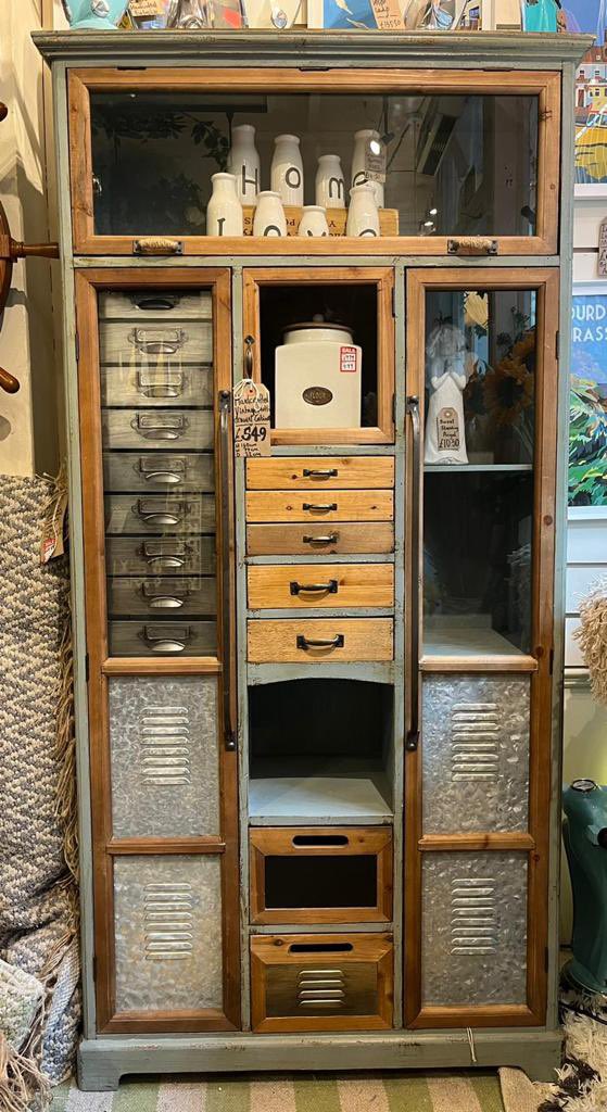 Get organised in style with our vintage look storage cabinets 😀 #dorsethour
