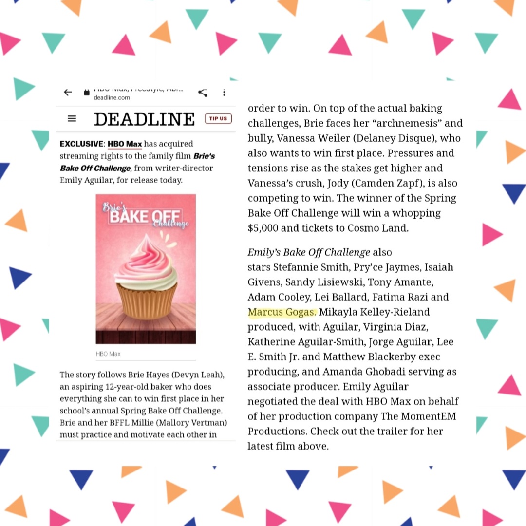 ActorMarcusG's tweet image. 🤩 Breaking GOOD News! 📽 @briesbakeoffmovie 😍🧁🥧