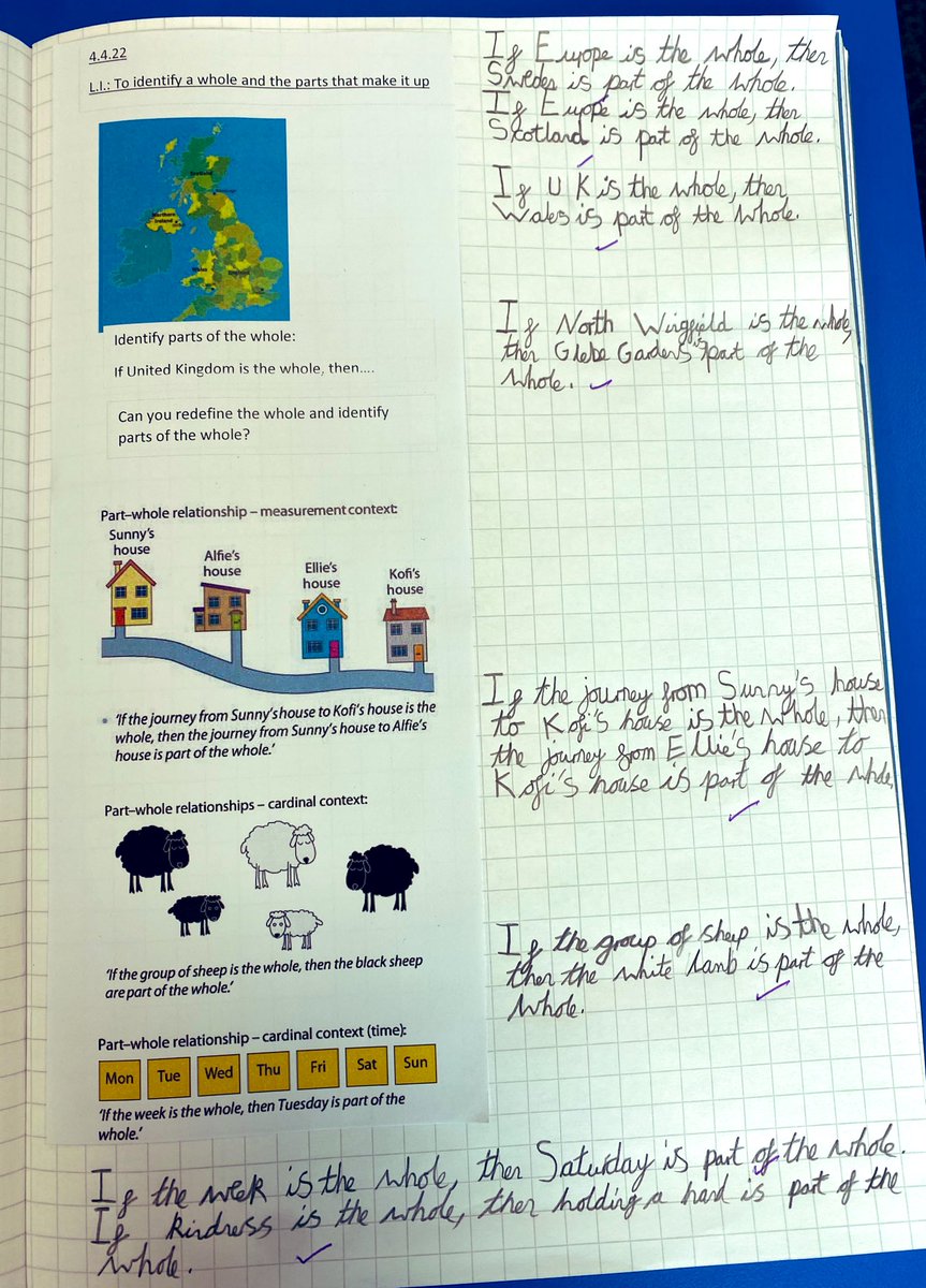 jennyflavs's tweet photo. Absolutely love this lesson! @NCETM PD materials. Great to see the understanding in the Y4 books, I especially loved the added own examples. @HPSDerbyshire https://t.co/C5ITbSIjwR