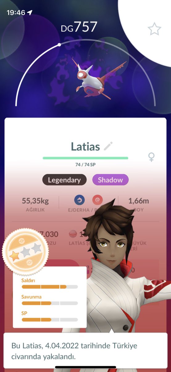 kingdeoxys_tl50's tweet photo. Shadow Latias caught! ✌🏼️

#PokemonGORocket #Giovanni #PokemonGO #shadow #legendary  #teamrocket #rocket #pokemongotürkiye #pokemongoturkey #pokemon #pokemongoturkiye #latias https://t.co/hZdgAtPZqy