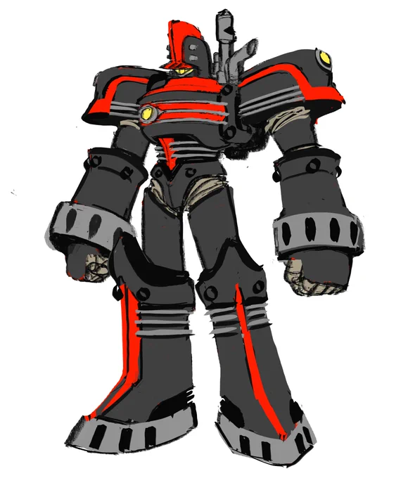 Black Torpedo 🚂

One of the main villain robots based on a streamliner. This took several designs to finally get just right... 