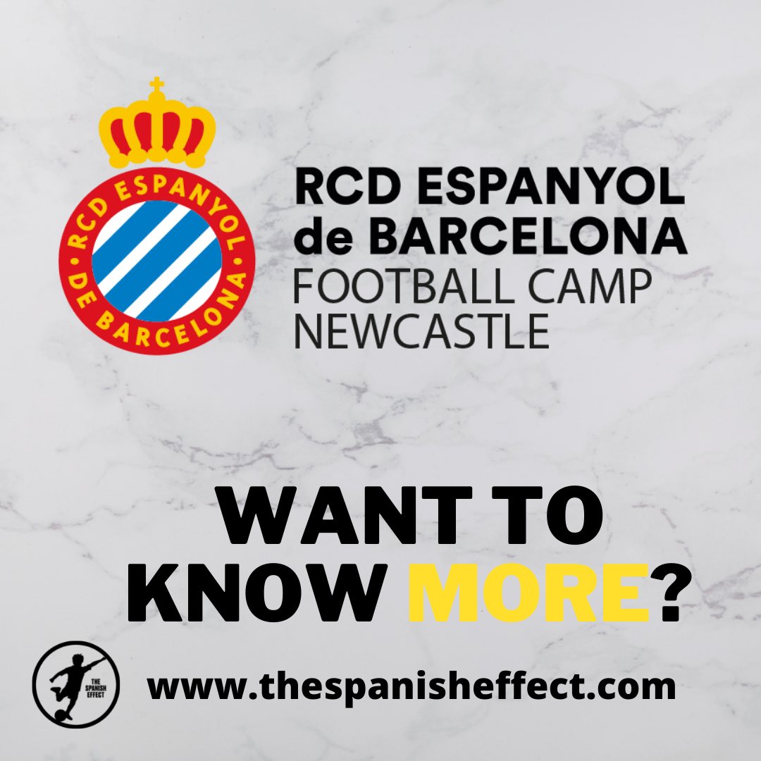 Looking for a one of a kind summer camp for your football loving kid? ⚽️

Visit our webpage for all the info!

thespanisheffect.com/news

#rcdefootballcampnewcastle #rcde #newcastle #football #grassrootsfootball #thespanisheffect