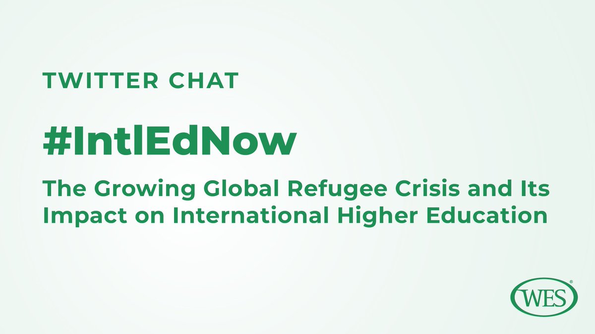 WorldEdServices's tweet image. 🎙Welcome to our #IntlEdNow Twitter chat! Today’s Twitter chat will explore the implications of the war in Ukraine &amp;amp; the growing global refugee crisis on the international higher education sector in the U.S. &amp;amp; Canada. 1/8