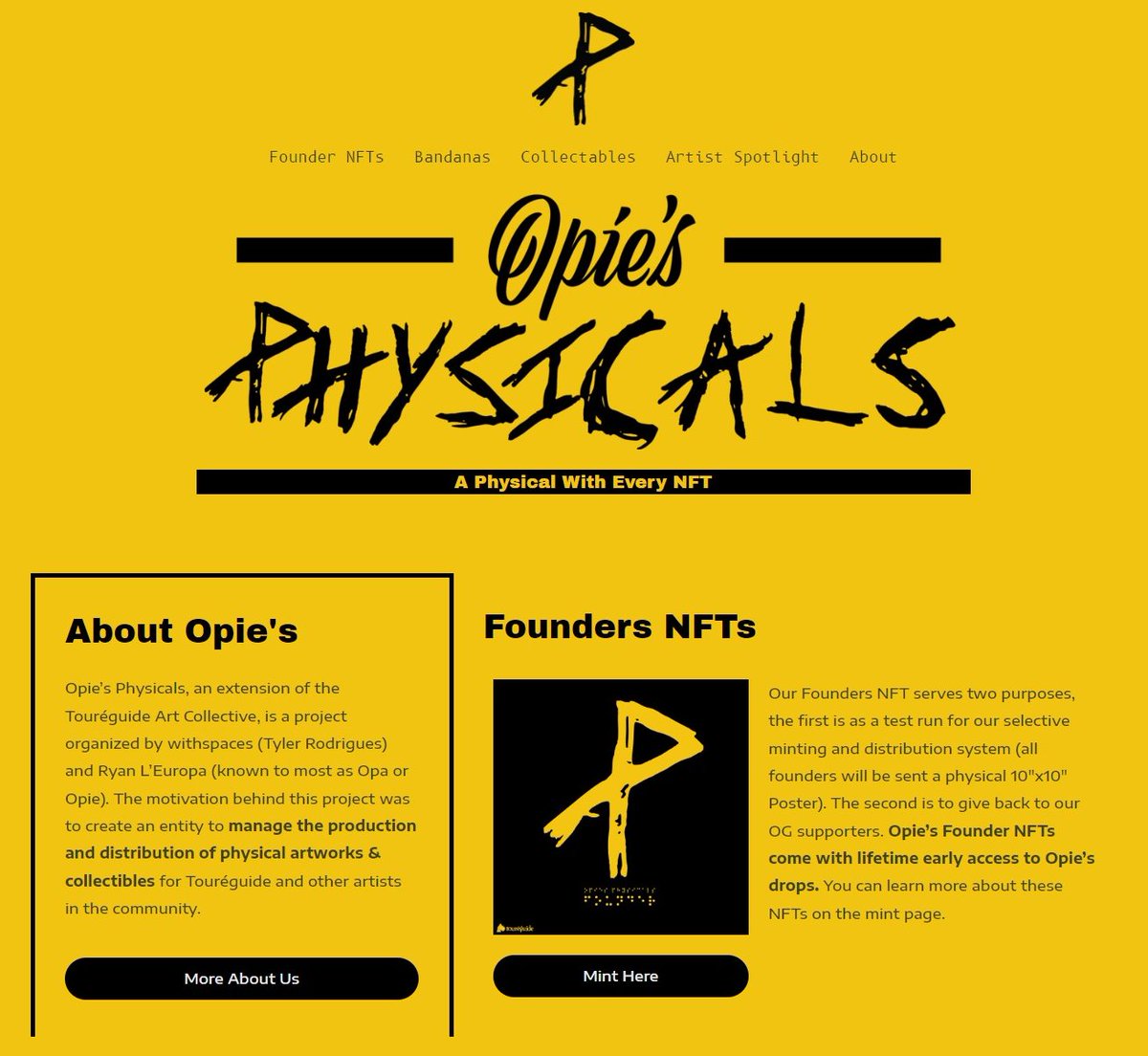 TYLRwithspaces's tweet photo. TOUREGUIDE ANNOUNCEMENT 🧵:
Physicals &amp; merch seem to be a hot topic recently, it seems like a great time to share what we've been working on. 😉

@OpiesPhysicals is an extension of @Toureguide that will manage the production and distribution of Physical Art and Collectables https://t.co/moI6jEnvdB