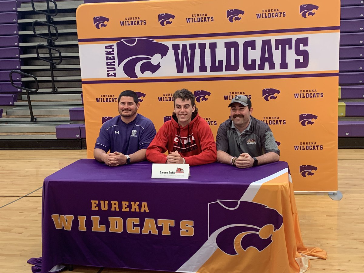 Congratulations <a href="/CarsonJSmith12/">Carson Smith</a> and thank you <a href="/EurekaFootball/">EHS Wildcat Football</a> and coaches <a href="/sumner_jake/">Jake Sumner</a> and <a href="/tylerwass/">Tylerwass</a> for all the time and development you all put into him. We are forever greatful!