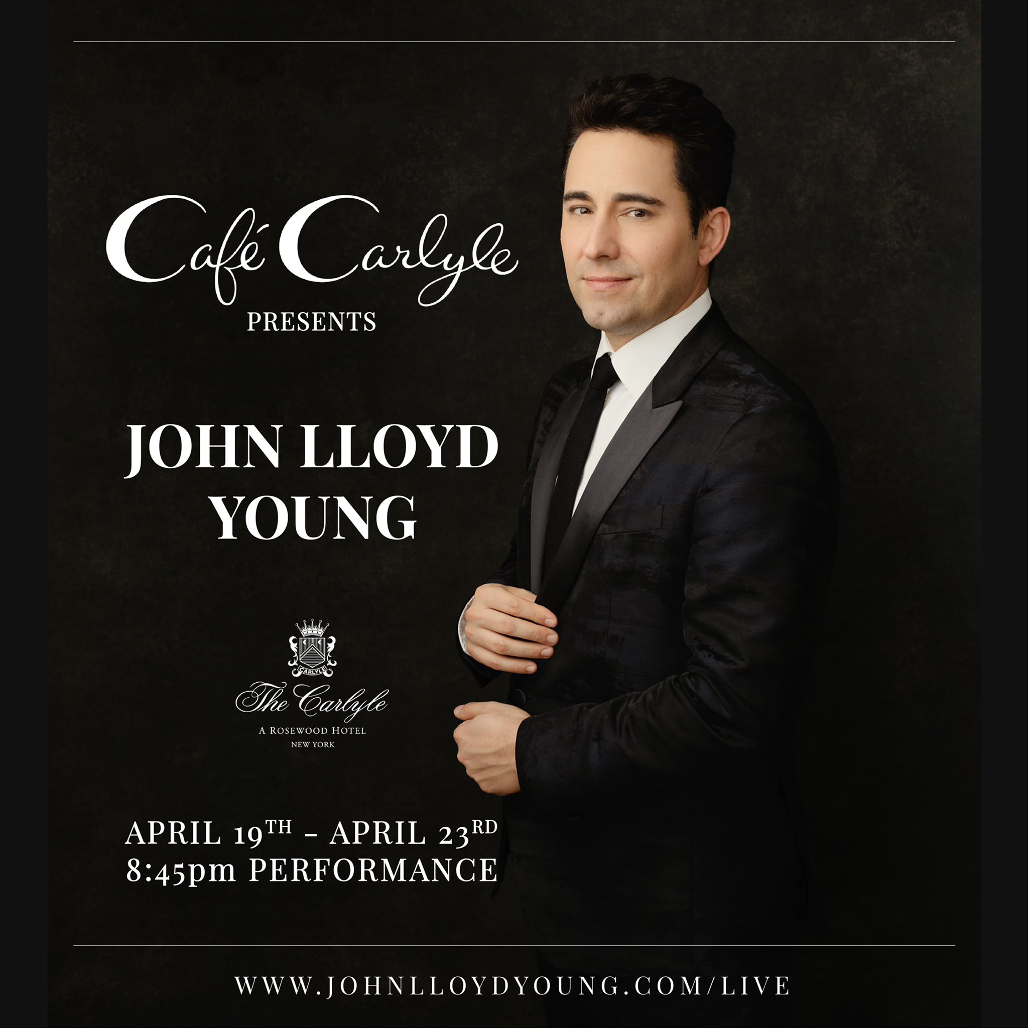 John Lloyd Young See You Back In Nyc April 19 23 At The Legendary Cafecarlyle Tix T Co Xhishdn6fe T Co 4gtsgp4dq9 Twitter