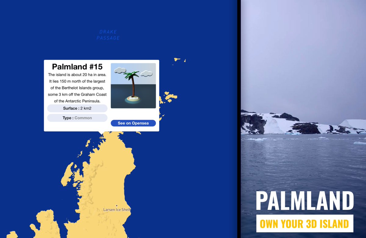 PalmLand4's tweet photo. 🏝️Having an island has never been easier! You too can be part of the privileged to own your own island🏝️ 

Berthelot islands: https://t.co/Y2SM3p9Mmx
Map: https://t.co/3EFp00p1Tg

#nftcollectors #Metaverse #Polygon #NFTdrop #erc721 https://t.co/tDquiIY5OF