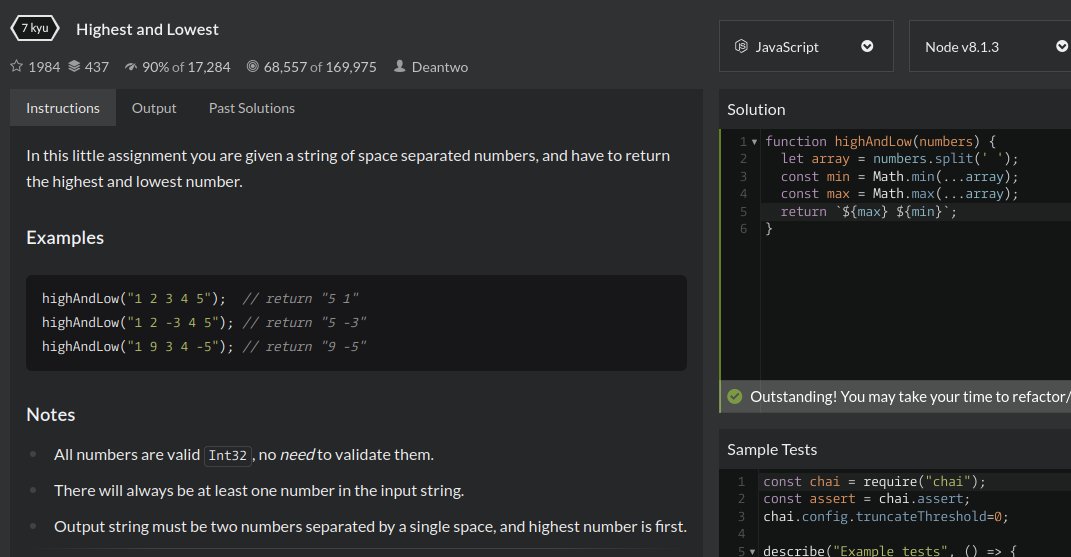 first time solving a 7 kyu! this seems so simple looking at it now but this took me an hour 

#100Devs