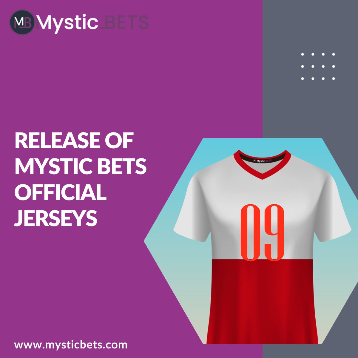 MysticbetsPromo's tweet photo. We are releasing 10,000 randomly generated NFT Jerseys. Jerseys will act as profile pictures and leaderboards initially. They will continue to have upgraded utility on the Mystic Bets platform.

Visit us: https://t.co/ji1eridc2v 
.
.
#nft #nftart #nftcommunity https://t.co/xgJlkpZl9A