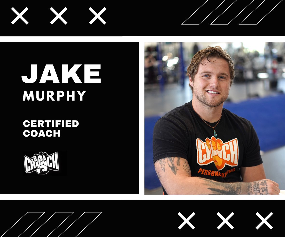 crunch_appleton's tweet photo. 👋MEET THE STAFF👋

Jake Murphy | Certified Coach 

Favorite Aspect of Job:
Jake says he loves the opportunity to positively impact people’s lives! He also loves working with the rest of the staff on the Personal Training department to accomplish goals!

#crunchappleton #crunchtv https://t.co/KDOtQXZdxW
