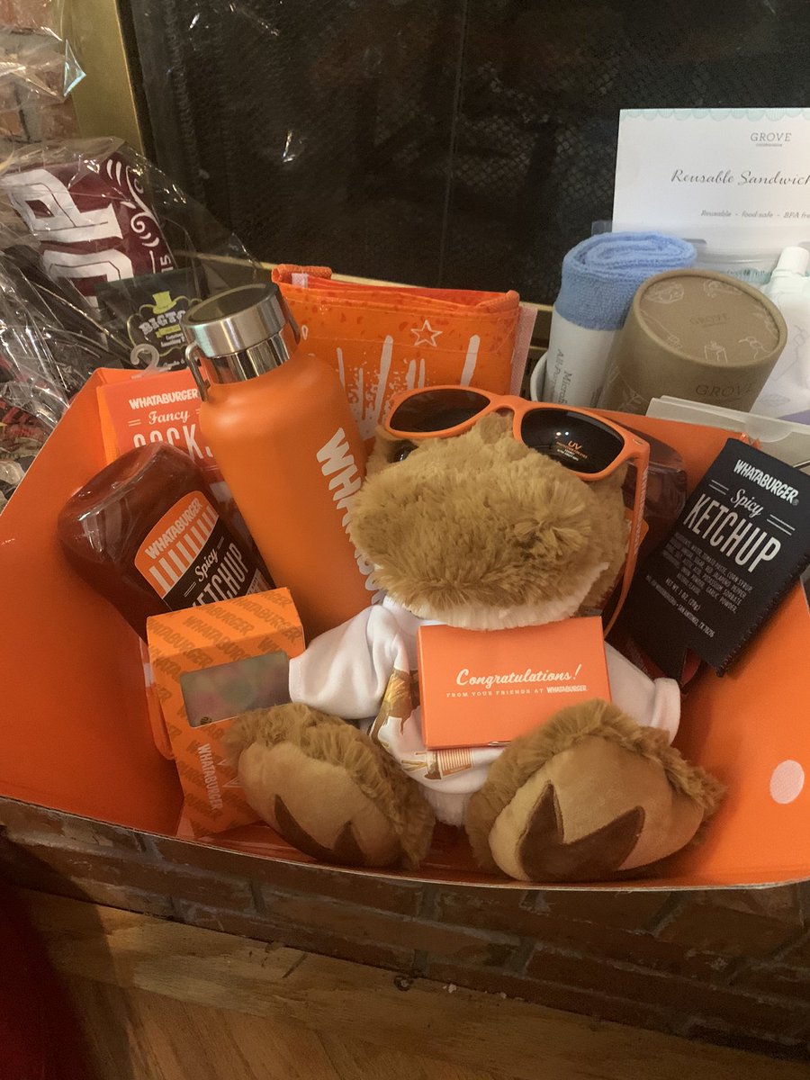 ChilesBand's tweet photo. It’s back!  @Whataburger has donated this amazing “What-A-Burger For a Year” basket to our Silent Auction (4/12)!  We’re very grateful to them for supporting our group in so many ways.  Link to their website (and other auction information) can be found at https://t.co/0TLE5EeQxf. https://t.co/vEv7eaXNlM