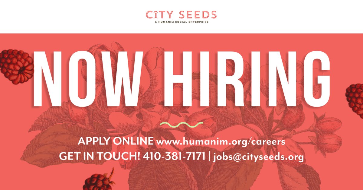 We're #hiring food services utility workers and cafeteria services assistant managers in #AberdeenMD. Further your career in the hospitality and food industry while making an impact in your community. Learn more &amp; apply online: humanim.org/careers/ <a href="/Humanim/">Humanim</a> #marylandjobs