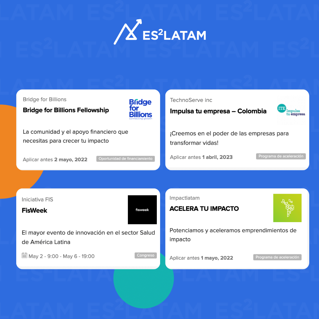 #oportunidades Revisa los programas más relevantes de esta semana y ¡APLICA AHORA! > Startups Tecnológicas listas para inversión Seed+ y Serie A; Startups y Empresas listas para la digitalización; PyMES en Colombia y Centroamérica... ¡y más! bit.ly/ES2_oportunida…