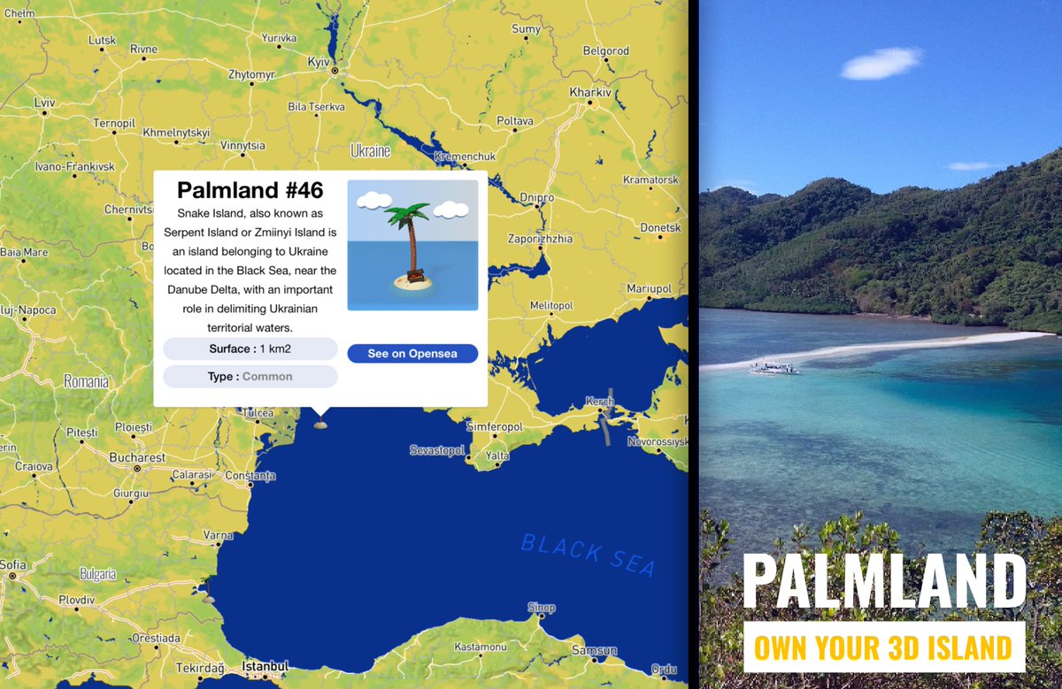 PalmLand4's tweet photo. 🏝️Having an island has never been easier! You too can be part of the privileged to own your own island🏝️ 

Snake island: https://t.co/uIvGLfemdu
Map: https://t.co/3EFp00p1Tg

#NFT #nftcollectors #Metaverse #OpenSeaNFT https://t.co/di2Jc65B0x