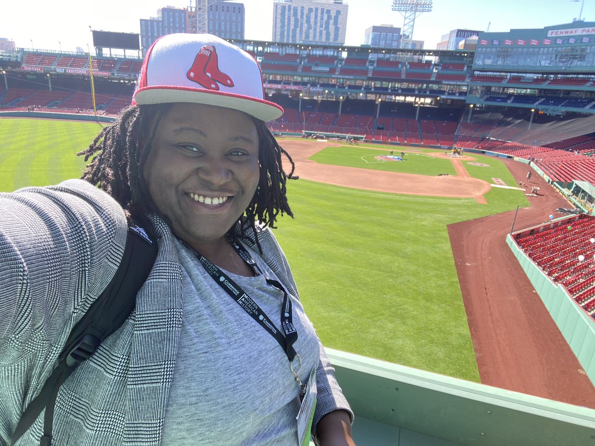 I enjoyed my time at #OAH22 I was grateful to be on a panel w/ @LorienTinuviel organized by & honoring @BrianaARoyster for winning the Quarles-Huggins Award; presented on the life, activism & legacy of Sandra “Sandi” Neely-Smith. Met w/ new & old colleagues & saw Fenway #OAH2022