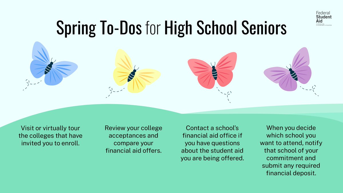 👋 Hey, high school seniors! Before you float like a butterfly to graduation, make sure you check these items off your list.