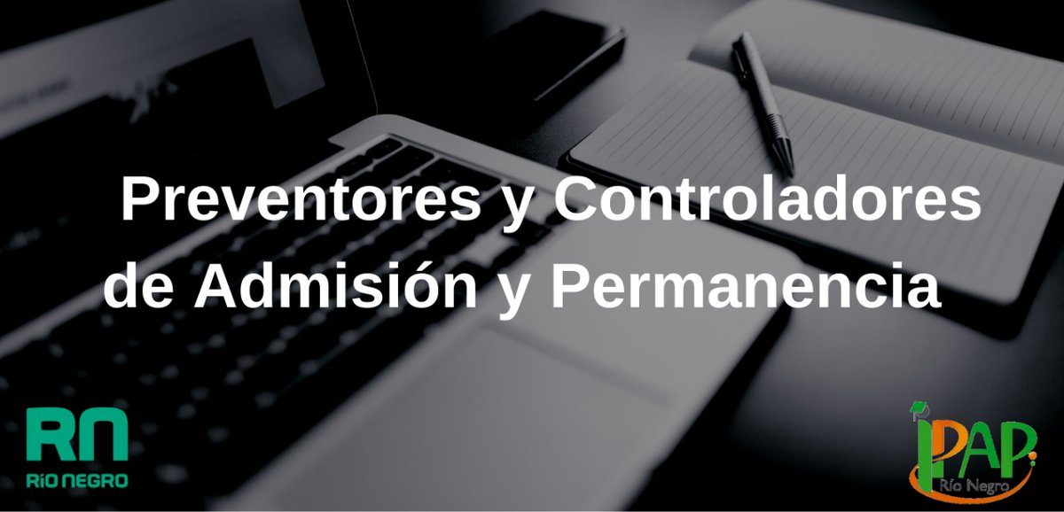 ipaprn's tweet image. Este lunes 4 de abril a partir de las 18 horas, inicia una nueva edición del curso de Preventores y Controladores de Admisión y Permanencia auspiciado por el Ministerio de Trabajo.

portalipap.rionegro.gov.ar/?contID=73243