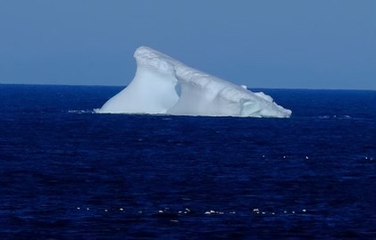 Spotted! The first iceberg of 2022, captured by Fraser Carpenter off Barr'd Islands, Fogo Island.