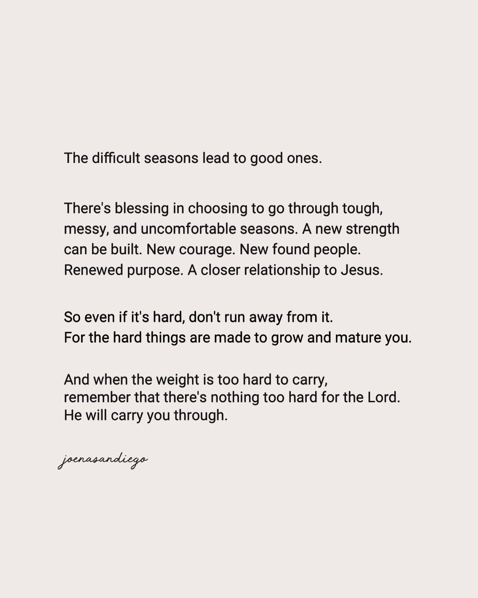 joenasandiego's tweet photo. Stop running away from the hard things. https://t.co/SWS4TwLcsm